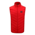thumbnail image 1 of Hueook Heated Vest Women Heated Vest For Men Plus Size Heated for Men and Women Control 9 Heating Heated Winter Heating Red 4X, 1 of 3