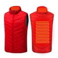 thumbnail image 1 of Hueook Heated Vest Women Plus Size Heated Coat for Men and Women 2 Heating Heated Jacket Winter Heating Coat Red L, 1 of 9