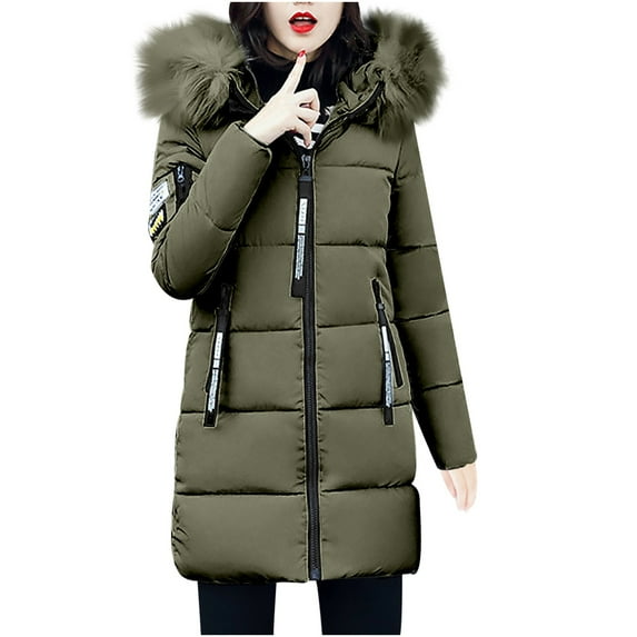 Hueook Jackets for Women Fall Clothes Women's Plus Size Zip Hooded Jacket Casual tops Coat with Pockets Fall Winter Fashion Cardigan Christmas Clearance