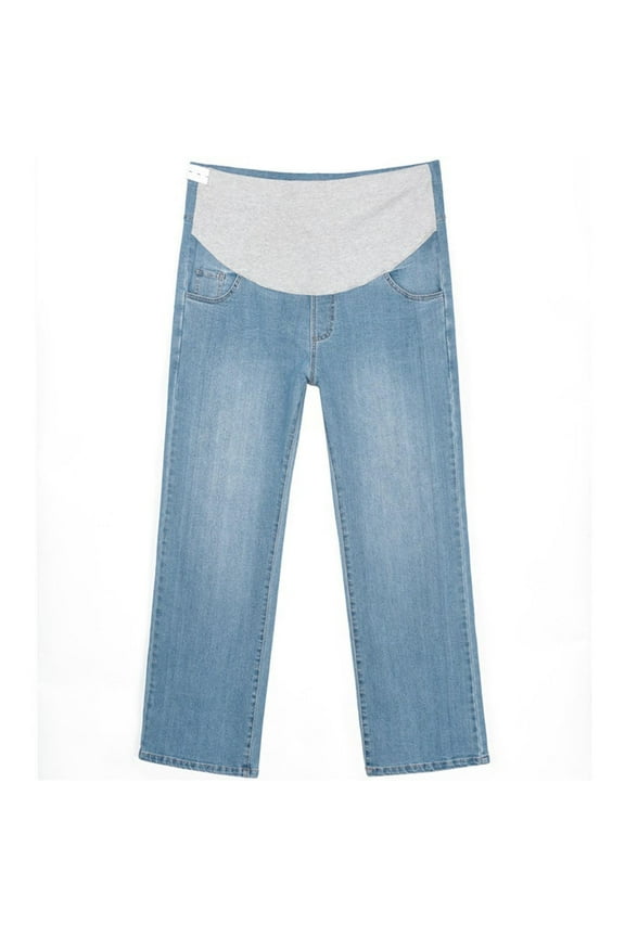 Maternity Jeans Pregnant Women Clothing Denim Pants Pants Pregnant Women's Pants Light Blue XL