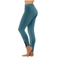 thumbnail image 1 of Hueook Pants for Women Skinny Fit High Waist Stretch Slim Leg Casual Trousers Green 3X, 1 of 8