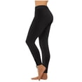 thumbnail image 1 of Hueook Pants for Women Skinny Fit High Waist Stretch Zip Ankle Slim Leg Casual Trousers Black 4X, 1 of 8
