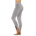 thumbnail image 1 of Hueook Pants for Women Skinny Fit High Waist Stretch Zip Ankle Slim Leg Casual Trousers Gray S, 1 of 8