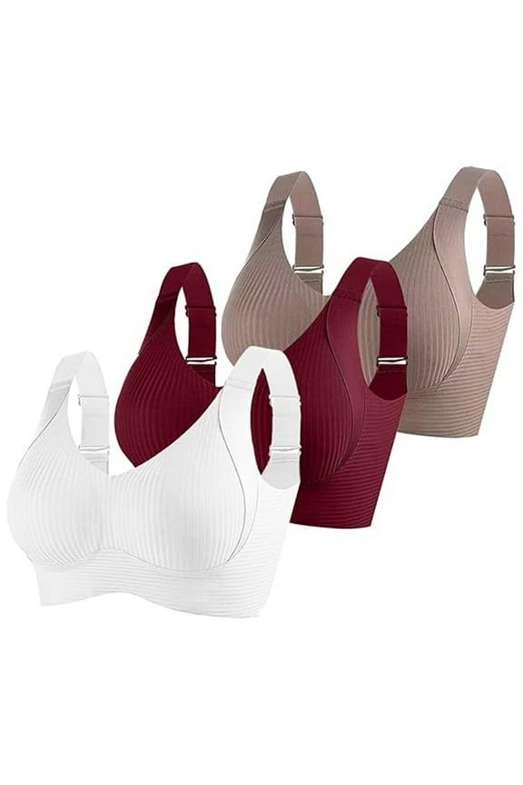 Pumping Bra Women Fashion Sports Bra Underwear Bra Everyday Underwear White M