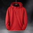 thumbnail image 1 of Hueook Rain Coats for Women Detachable Travel Detachable and Windproof Thick Three-in-one Jacket Outdoor Sports Warm Jacket Red 2X, 1 of 3