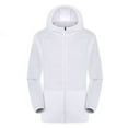 thumbnail image 1 of Hueook Shirts for Women Cycling Jacket Biking Jackets Windproof Running Windbreaker Women Men Windproof Jacket Outdoor Bicycle Sports Quick Dry Windbreaker Coat Top White 2X, 1 of 2