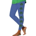 thumbnail image 1 of Hueook St. Patrick's Leggings with Pockets Yoga Pants Women's St. Patrick's Day Printed High Waist Yoga Long Yoga Pant Running Yoga Loose Leisurely Pants Blue S, 1 of 6