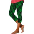 thumbnail image 1 of Hueook St. Patrick's Workout Leggings for Women Pants for Women Trendy Women's St. Patrick's Day Unisex Print Tight Yoga Pants Casual Fashion Leggings 3/4 Pants Army Green 2X, 1 of 5