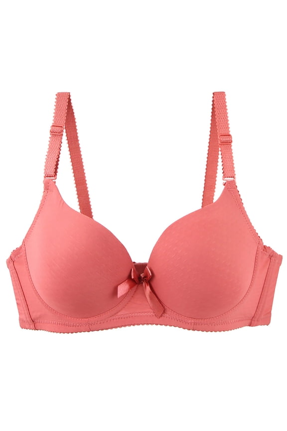 Strapless Bra Women's Lingerie Solid Color Seamless Bra Size Bra Red 3X