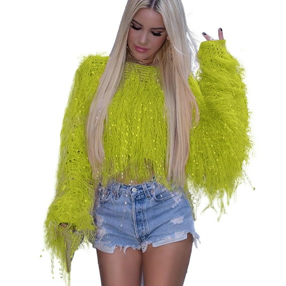 Hueook Sweaters for Women Plus Size Fall Winter Lightweight Knit Pullover Sweater Round Neck Long Sleeve Fashion Printed Casual Tops