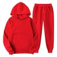 thumbnail image 1 of Hueook Sweatshirt and Sweatpants for Women Long Sleeve Women's Sports Tracksuits with Pokets Fall Winter Suit on Clearance, 1 of 4