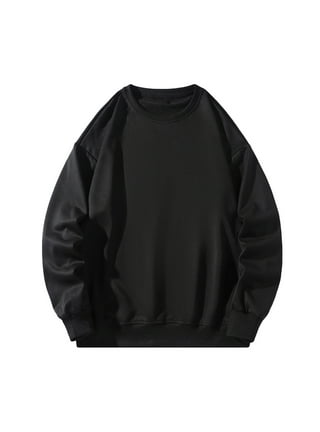 Plain black sweatshirt hot sale walmart