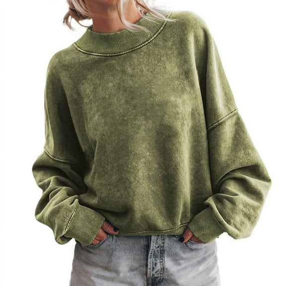 Hueook Sweatshirts for Women Plus Size Fashion Christmas Print Colorful Pullover Long Sleeve Casual Sweater Blouse Tops 50% Off