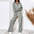 thumbnail image 1 of Hueook Tracksuit for Women Set Plus Size Hoodies Sweatshirt + Pants Sets Sports Wear Leisure Lounge Wear With Pocket Women's Outfits on Clearance Activewear Joggers, 1 of 8