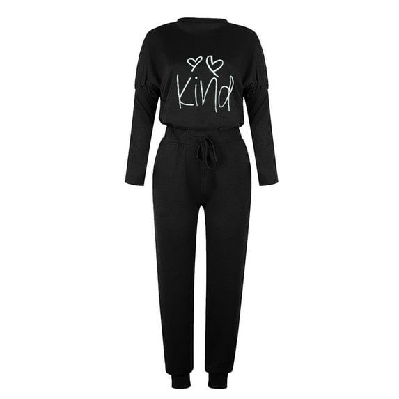 Hueook Tracksuit for Women Set Plus Size Hoodies Sweatshirt + Pants Sets Sports Wear Leisure Lounge Wear With Pocket Women's Outfits on Clearance Activewear Joggers