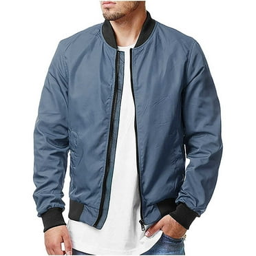 Hueook Winter Jackets for Men Long Sleeve Single-breasted Zipper Casual Cardigan Sweater Buttoned Keep Warm Outwear Jacket Coat on Clearance