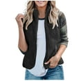 thumbnail image 1 of Hueook Winter Vest for Women Lightweight Warm Winter Coats Polar Soft Vests Outerwear with Zip Up Pockets Sleeveless Jacket for Winter 50% Off Clearance, 1 of 5