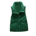 thumbnail image 1 of Hueook Winter Vest for Women Lightweight Warm Winter Coats Polar Soft Vests Outerwear with Zip Up Pockets Sleeveless Jacket for Winter 50% Off Clearance, 1 of 4