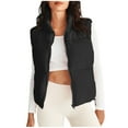 thumbnail image 1 of Hueook Winter Vest for Women Lightweight Warm Winter Coats Polar Soft Vests Outerwear with Zip Up Pockets Sleeveless Jacket for Winter 50% Off Clearance, 1 of 6