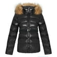 thumbnail image 1 of Hueook Winter Warm Down Jackets for women Plus Size Zip Up Casual Winter Mid-length Windproof with Pockets Quilted Puffer Thin Jacket Coat Outwear Tops, 1 of 5