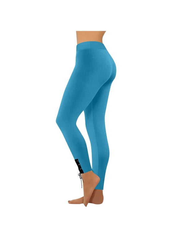 Women's Legging Sweatpants Tight Sweatpants Women’s Casual Stretch Yoga Leggings Running Gym Sports Active Yoga Length Trumpet Pants Light Blue XL