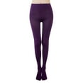 thumbnail image 1 of Hueook Womens Leggings Ladies'Pure Color Elasticity Exercise Fitness Uniform Pants Trousers Purple S, 1 of 8