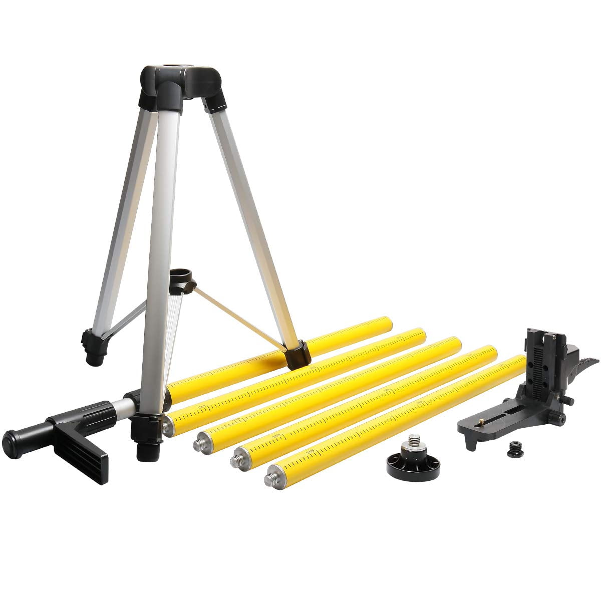 thumbnail image 2 of 12Ft Telescoping Laser Level Pole With Tripod - Universal Mount For Rotary & Line Lasers 2 of 6