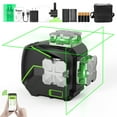 thumbnail image 1 of Huepar 2 x 360 Green Beam Cross Line Laser Level Self-Leveling Laser Level Tools with Bluetooth, Li-ion Battery and Magnetic Base, 1 of 9