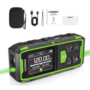 Huepar 393Ft Dual Green Laser Distance Measure, Rechargeable Digital Tool, LCD Backlit, 6 Units Ft/In/M, Length/Area/Volume/Angle Sensor