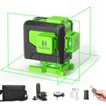 thumbnail image 1 of Huepar 3D Cross Line Laser Level Green Beam Self-leveling Laser Level Tools for Tiles Floor with Remote Control and 360 Pivoting Magnetic Base, 1 of 9