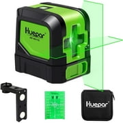 Huepar Cross Line Laser Level Green Beam Self-Leveling Laser Level Tools for Home DIY Picture Hanging with 360  Magnetic Pivoting Base