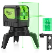 Huepar Green Beam Self-Leveling Laser Level Cross Line Laser Level Tools with 2 Plumb Dots and 360  Magnetic Pivoting Bracket