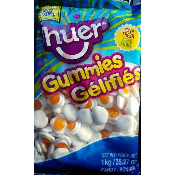 Huer Fried Eggs Gummy Candy 1kg/2.2 lb