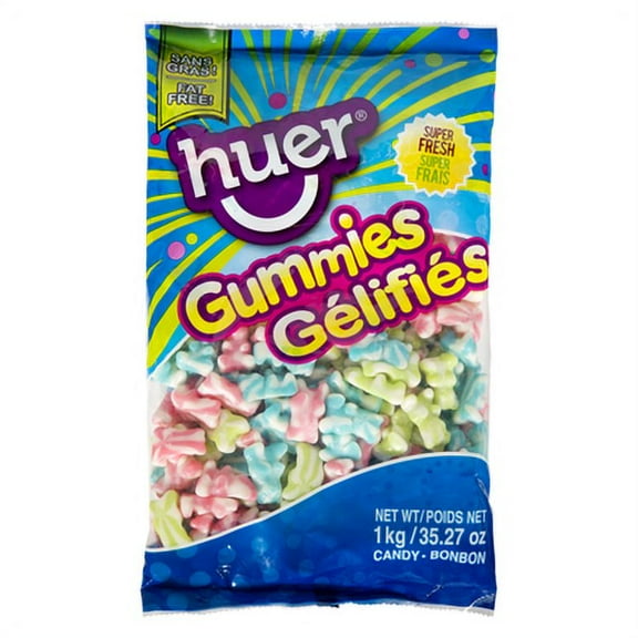 Huer Jumbo Swirl Bears Gummy Candy, 1kg/2.2 lb