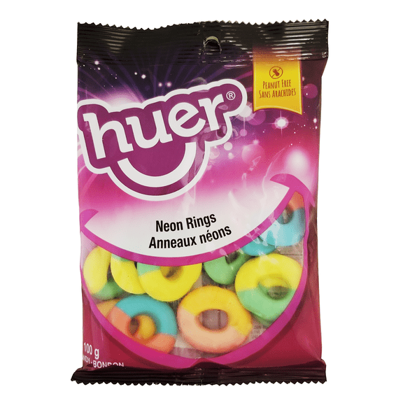 Huer Neon Rings Gummies - 100g/3.5 oz