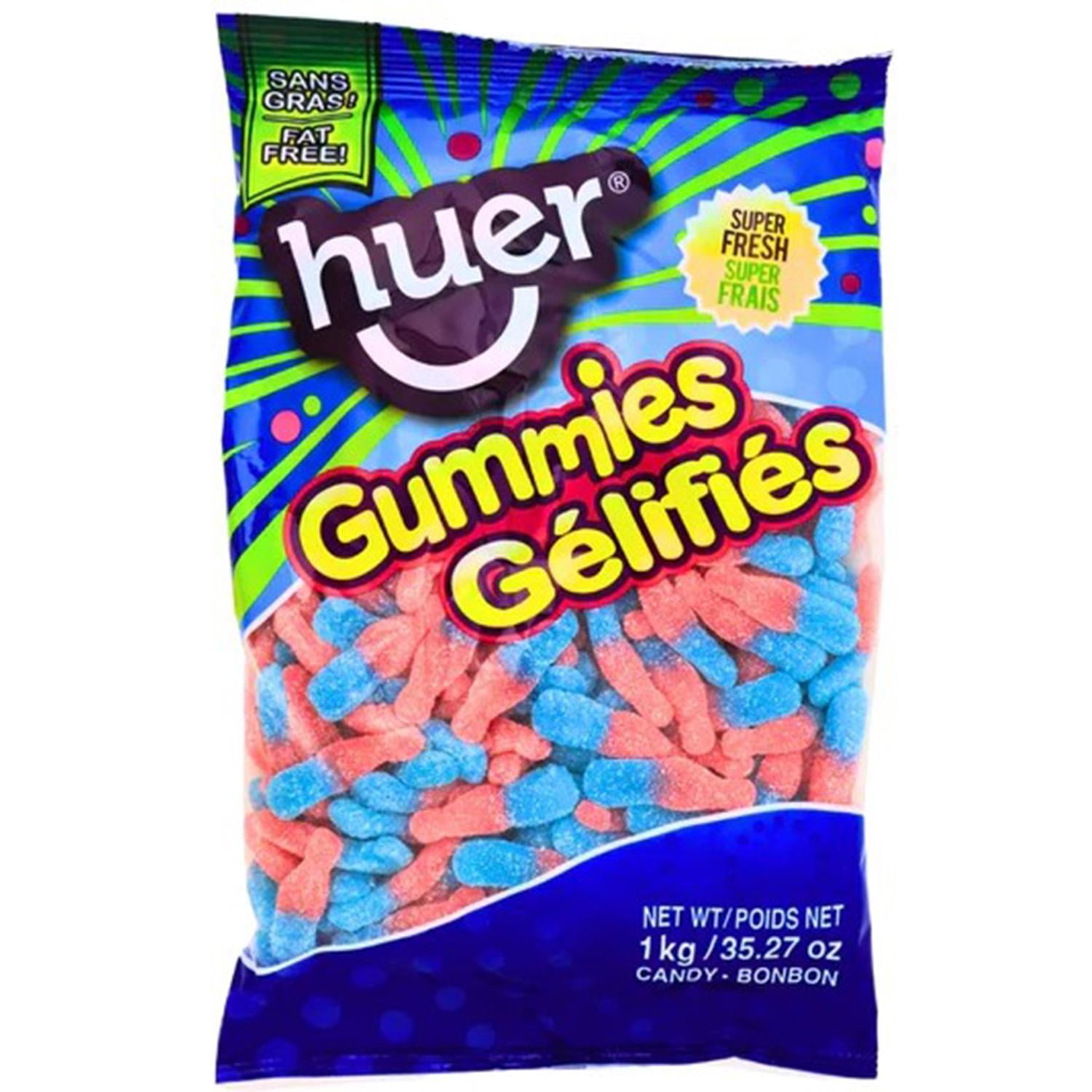 Huer Sour Bubblegum Bottles 1 kg 1 Bag