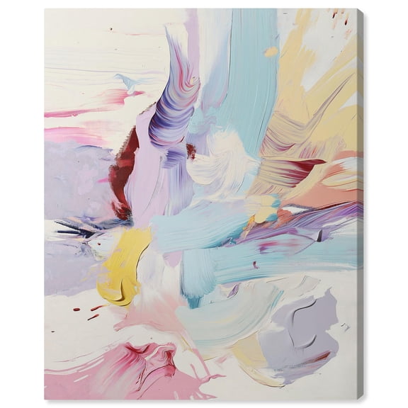 Hues of Infinity II Canvas Pastel Abstracts by Art Remedy, Gallery Wrapped, 30" x 36"