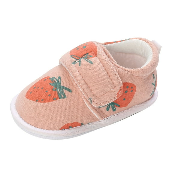 Huesdet Baby Boys Girls Straps Anti Slip Soft Sole Beach Shoes Toddler First Walker Crib Shoes(Light Pink,0-6 Months)