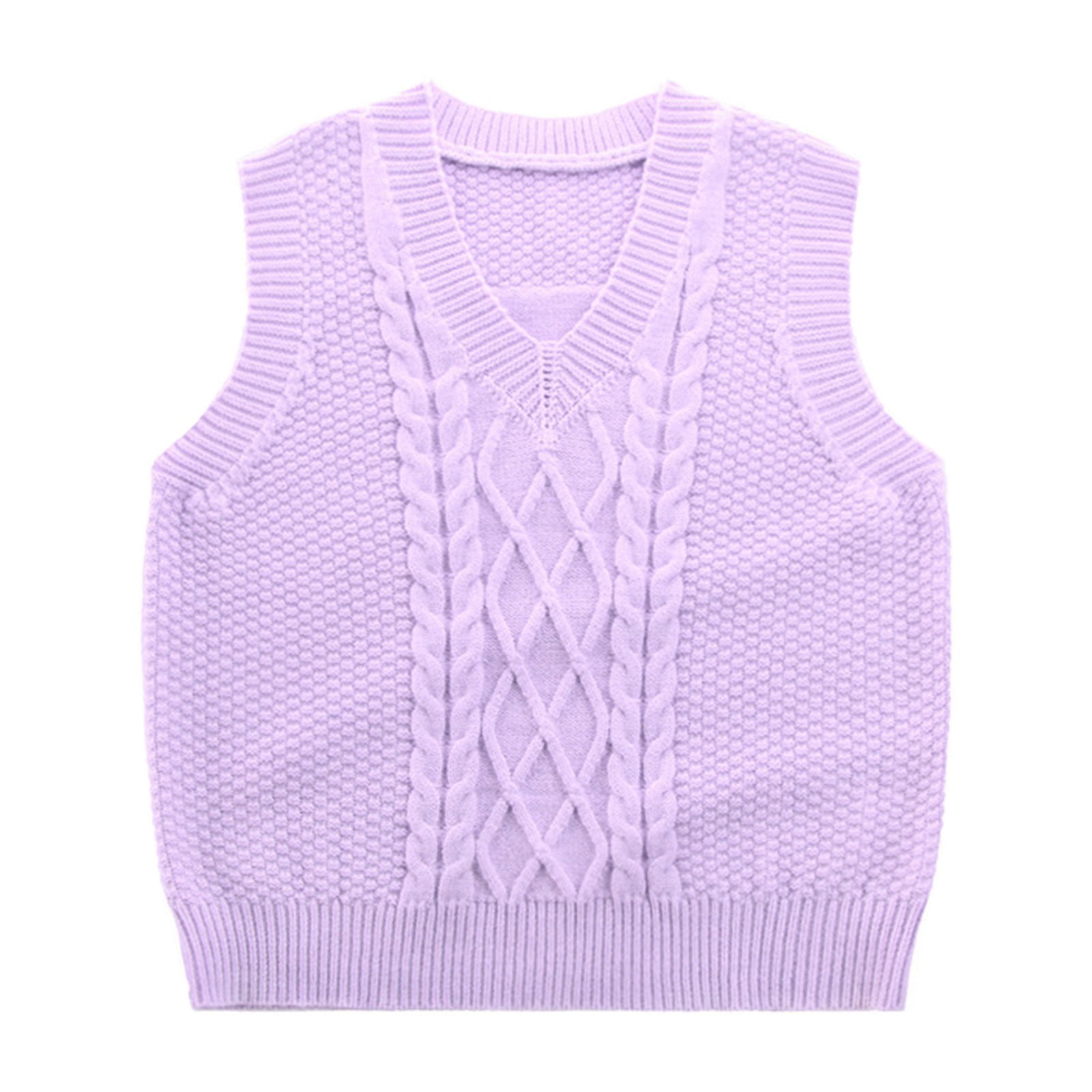 Huesdet Boys Girls Sweater Vest V-Neck School Uniform Cable Knit