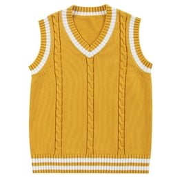 YONGHS Kids Boys Girls Casual Sleeveless Knit Sweater Vest V