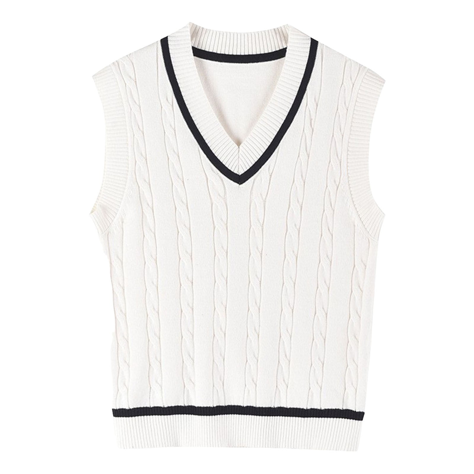 Kid You Mock Neck Sweater Vest main image 1