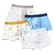 Huesdet Little Girls' Shorts Panties Boyshort 4 Pack Soft 100% Cotton Underwear Toddler Undies(D-pack,2-3 Years)
