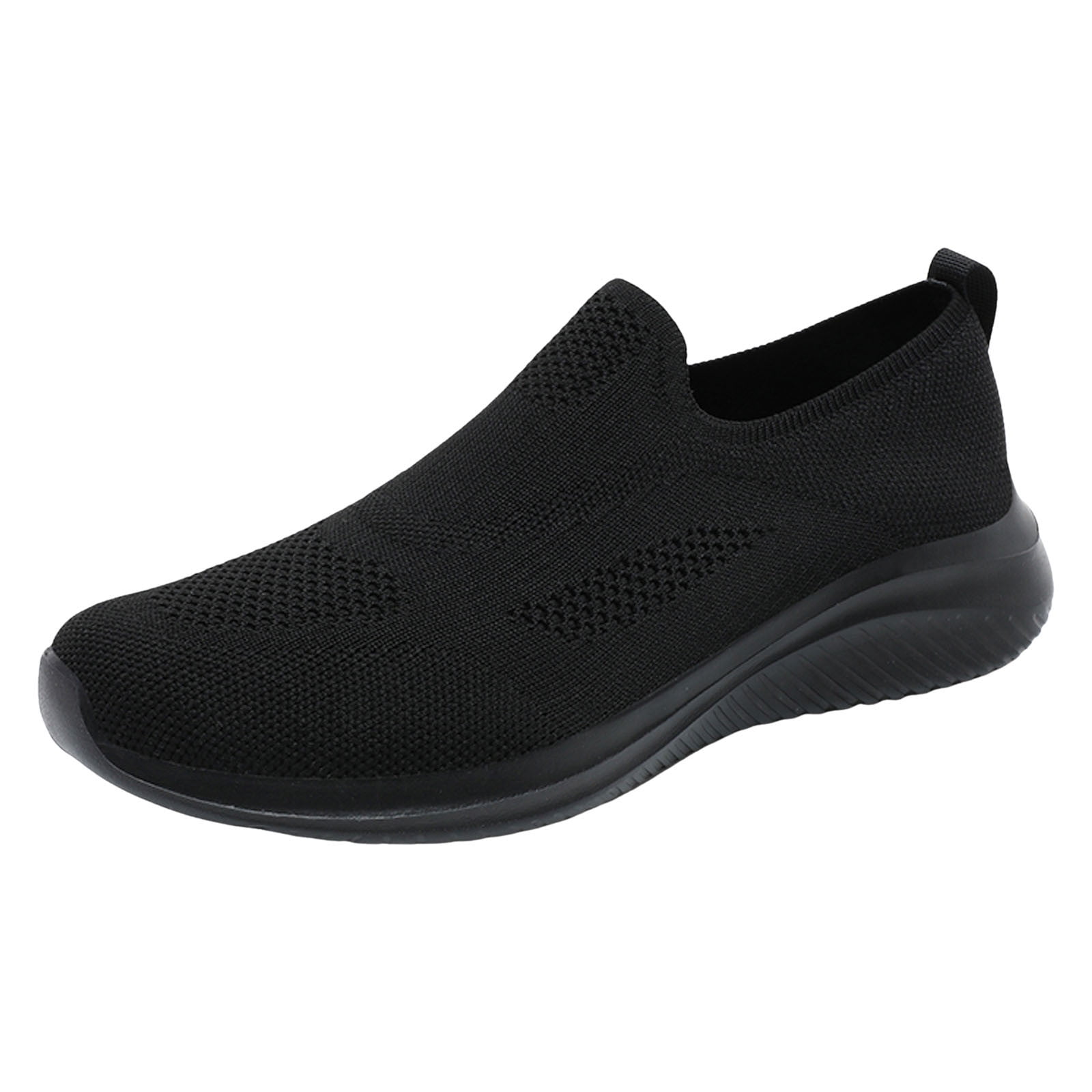 Huesdet Running Mens Sneakers Slip-On Walking Running Sports Shoes Lightweight Training Shoes(Black,10)