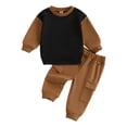 thumbnail image 2 of Baby Boys Clothes Set Toddler Outfit Kids Letter Print Long Sleeve... 2 of 14