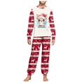 thumbnail image 1 of Huesdet Toddler Baby Boy Girl Christmas Outfit Reindeer Fleece Lined Shirt Pants Set 2 Piece Infant Cute Winter Clothes(Watermelon Red,10-11 Years), 1 of 5
