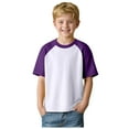 thumbnail image 1 of Huesdet Toddler Baby Boy Girl Short Sleeve Crew Neck T Shirt Pullover Sweatshirt Summer Basic Tee Solid Casual Clothes(Purple,10-12 Years), 1 of 8