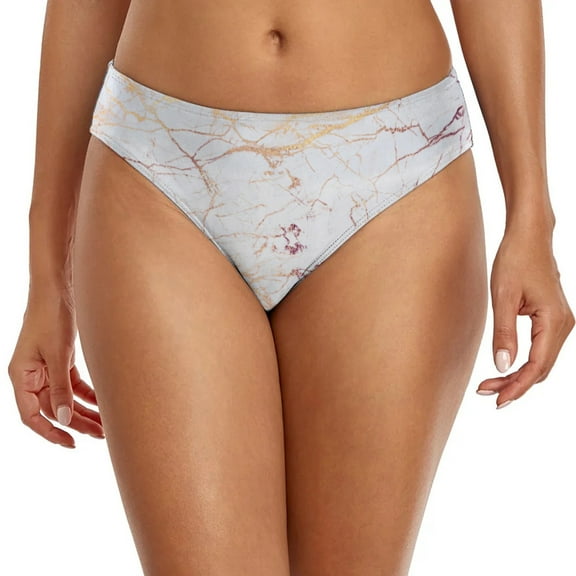 Huesdet Women Bikini Bottoms Mid Waist Bathing Suit Swimsuit Ruched Swim Bottom(Khaki,M)