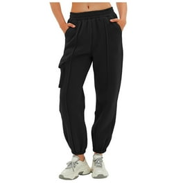 qolati Cinch Bottom Sweatpants Women Fleece Lined High Waisted