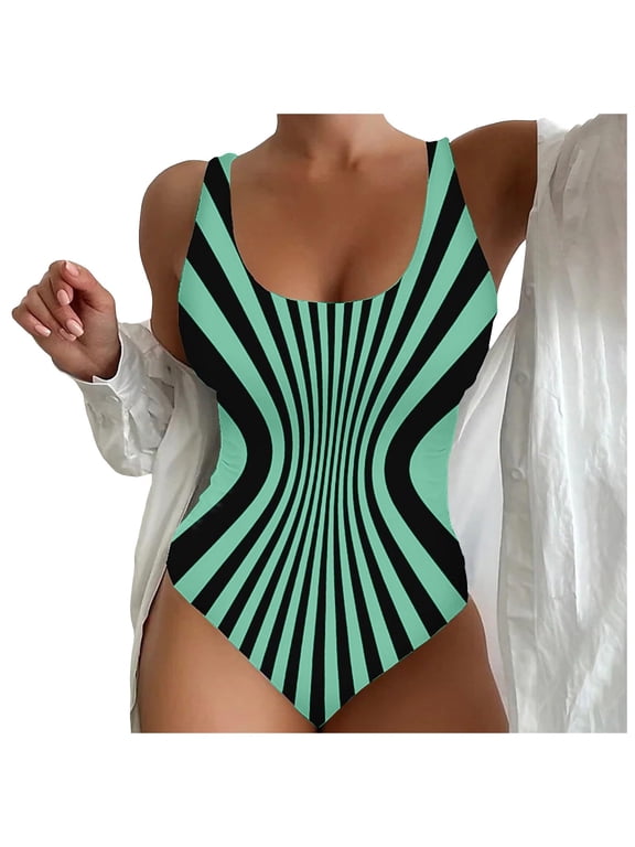 Women One Piece Swim Dress Tummy Control Swimsuits Slimming Mesh Sheer Sarong Wraps Bathing Suit[Mint Green,4XL]