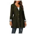 thumbnail image 1 of Huesdet Women's Waterproof Rain Jacket Lightweight Hooded Raincoat for Hiking Travel Outdoor(Green,S), 1 of 5